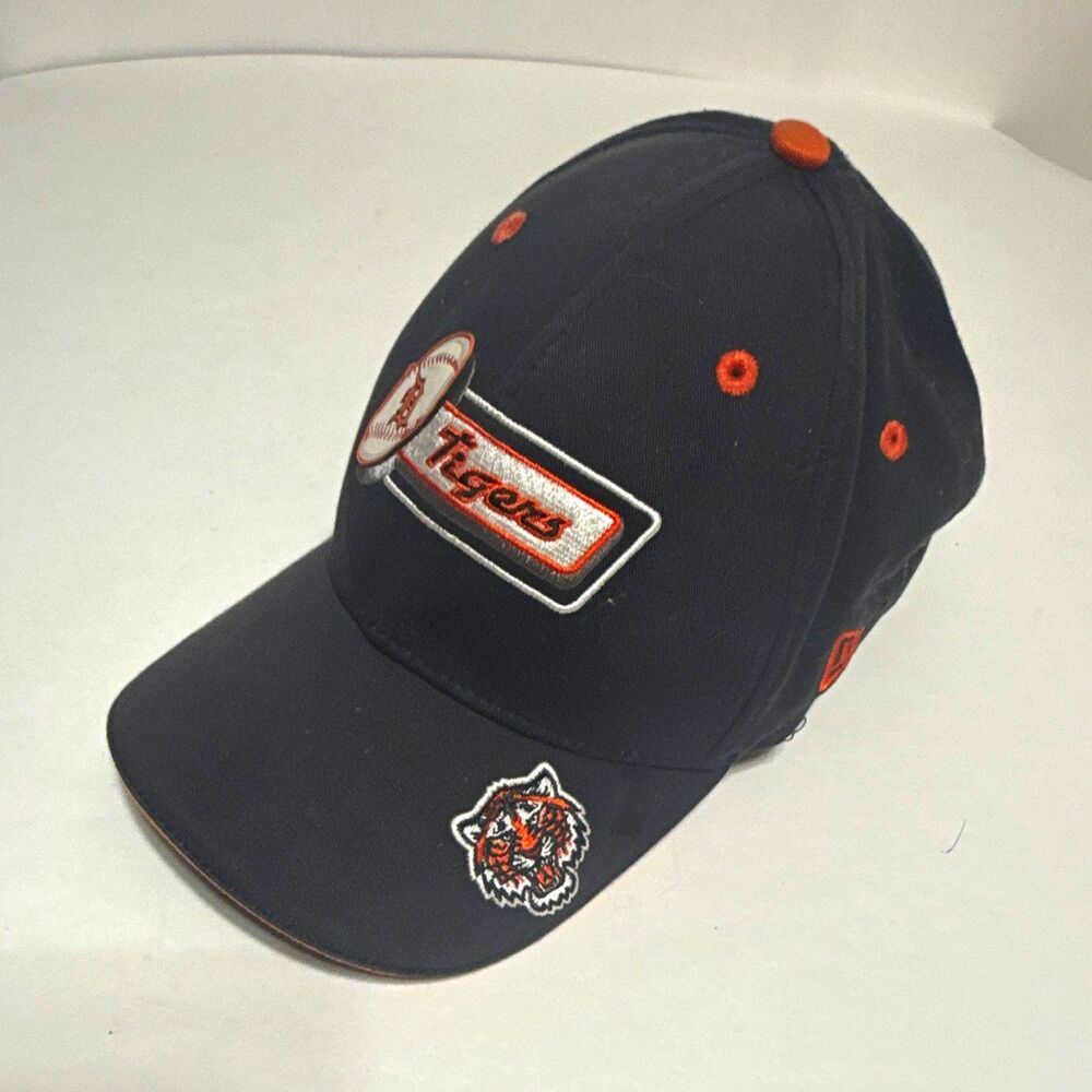 New Era Youth Detroit Tigers MLB Adjustable Baseball Cap Black Orange White